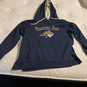Colosseum Navy and Gold Hoodie